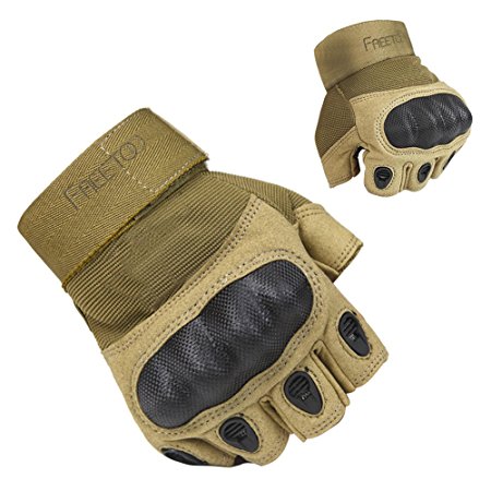 Freetoo Men's Outdoor Gloves Full Finger Cycling Motorcycle Gloves