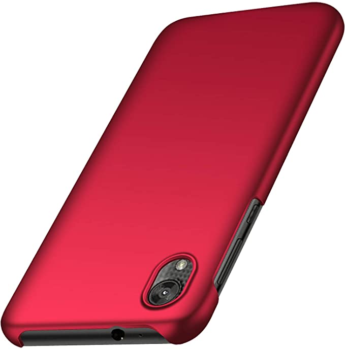 Moto E6 Mobile Phone Case, Tianyd [Color Series] [Ultra-Thin] [Anti-Fall] Simple PC Material Ultra-Thin Protective Cover for Motorola Moto E6 (Smooth Red)