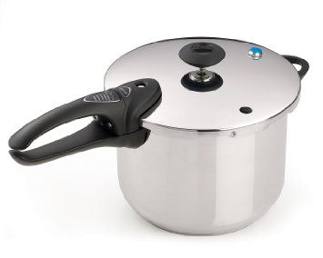 Presto 01365 6-Quart Stainless Steel Pressure Cooker Deluxe