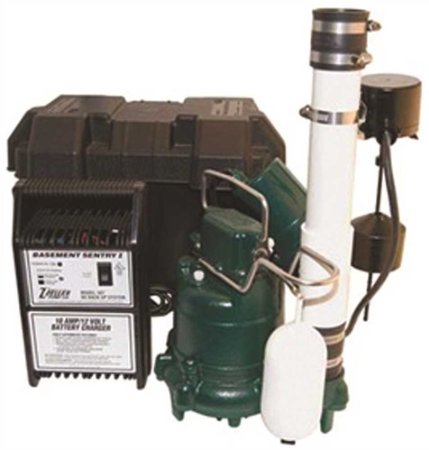 Zoeller 507-0008 Pre-assembled Sump Pump with Battery Backup and M53 Pump