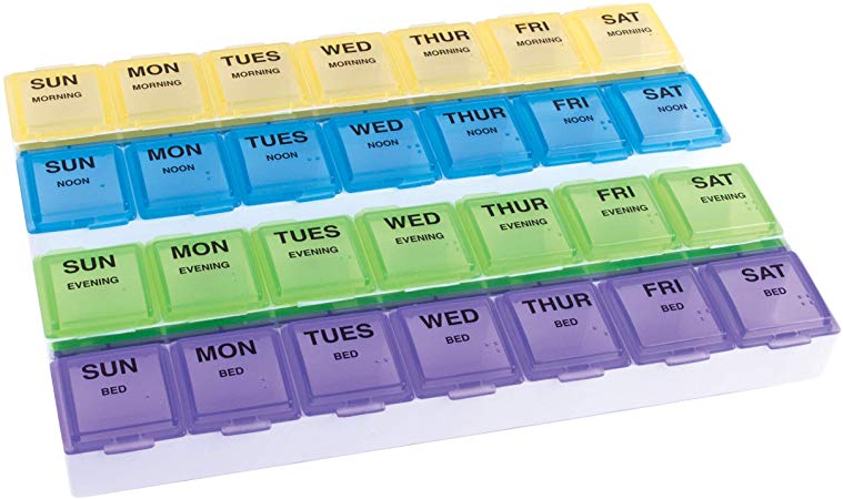 Ezy Dose Weekly (7-day) Multi-Dose Medtime Planner