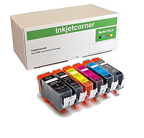 Inkjetcorner 6 Pack Compatible Ink Cartridges with gray Replacement for PGI-270XL CLI-271XL for MG7700 Series (updated chipset)