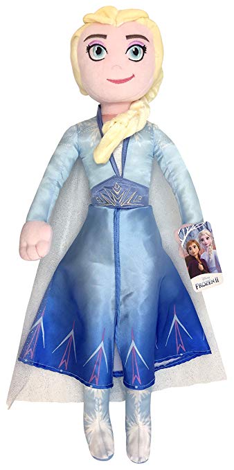 Jay Franco Disney Frozen 2 Elsa Plush Stuffed Pillow Buddy - Super Soft Polyester Microfiber, 25 inch (Official Disney Product)