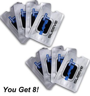 SafeT Sleeves RFID Protectors (Total of 8 Sleeves)