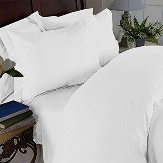 Elegant Comfort 3 Piece 1500 Thread Count Egyptian Quality Coziest Duvet Cover Set, King/California King, White