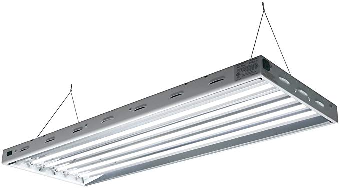 Sun Blaze T5 Fluorescent - 4 ft. Fixture | 6 Lamp | 120V - Indoor Grow Light Fixture for Hydroponic and Greenhouse Use