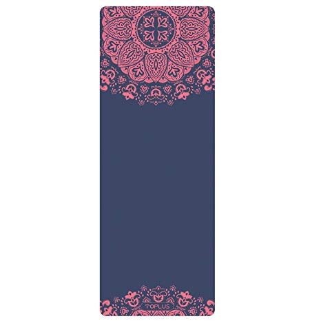 TOPLUS Yoga Mat, Non Slip Exercise Mat Made from Premium Material Non-Toxic High Performance Grip, Coming with Carry Strap or Bag (1/16-1/4 inch)