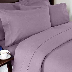 Elegant Comfort 1500 Thread Count - Wrinkle Resistant - Egyptian Quality 3pc Duvet Cover Set, Solid, King/Cal-King, Lilac