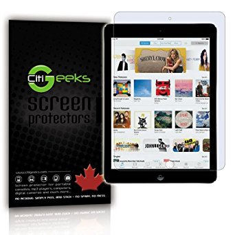 CitiGeeks® 2x Anti-Glare Premium Screen Protector for iPad Air . Fingerprint Resistant. Matte. Pack of 2. CitiGeeks® Retail Package.