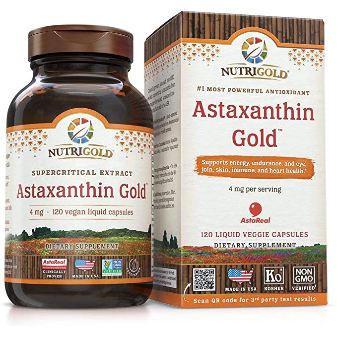 Nutrigold Astaxanthin Gold, 4 mg, 120 softgels