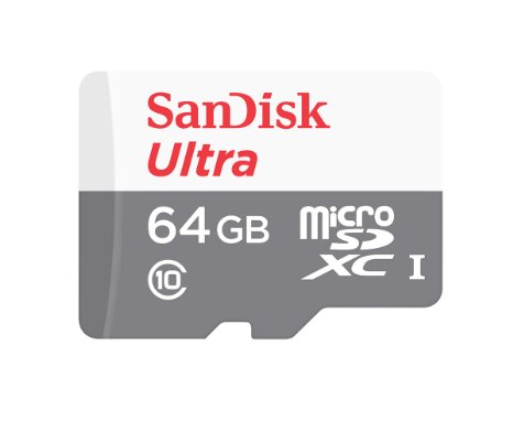 SanDisk Ultra 64GB Micro SDXC UHS-IClass 10 Card 48MBs SDSQUNB-064G-GN3MN