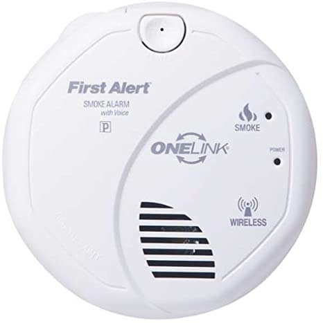Tools & More First Alert Smoke Alarm, Wireless Battery Powered Photoelectric Onelink w/Voice Warning Model: SA511B