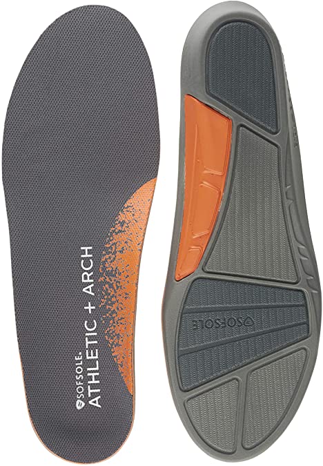 Sof Sole Men's Athletic High Arch Performance Full-Length Insole
