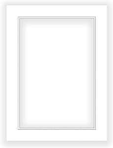 12x16 Mat for 8x10 Photo - Precut White on White Double Mat Picture Matboard for Frames Measuring 12 x 16 Inches - Bevel Cut Matte to Display Art Measuring 8 x 10 Inches - Acid Free ONE MAT