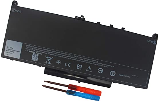 J60J5 Laptop Battery for Dell Latitude E7270 E7470 Series Notebook P26S001 P61G001 R1V85 451-BBSX 451-BBSY 451-BBSU MC34Y 242WD PDNM2 0MC34Y 7.6V 55WH