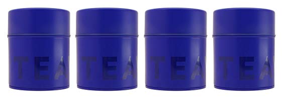 Teavana Tea Storage Tins, Blue (4 Tins)