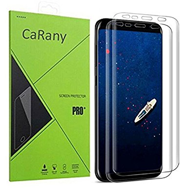 CaRany Galaxy S8 Screen Protector,[2 Pack] S8 Screen Protector [Not Glass] Anti-Bubble Ultra Clear[Case Friendly] TPU Screen Protector for Samsung Galaxy S8