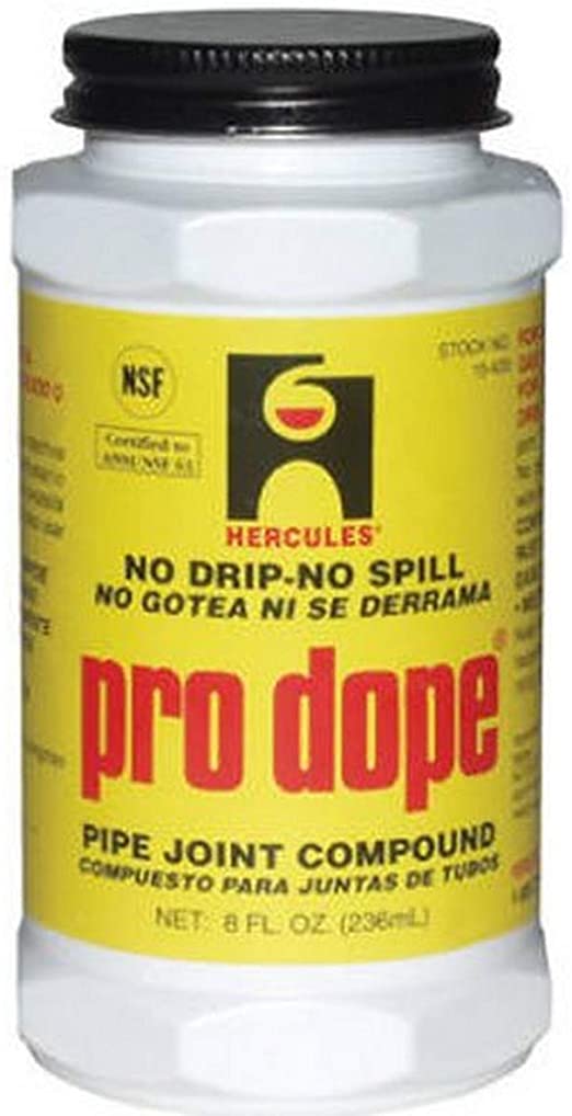 Oatey 8-Ounce 15420 Pro Dope Pipe Joint Compound, 1/2 p