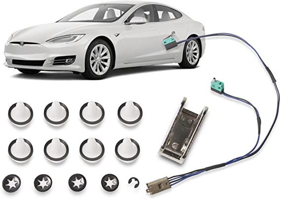MIKODA Door Handle Repair Kit Stainless Upgrade Microswitch Wiring Harness Compatible with Tesla Model S 2012-2020 Replace 1042845-00-A 1042845-00-B 1016009-00-C