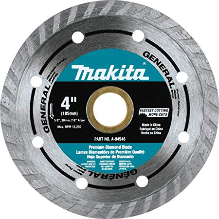 Makita A-94546 4-Inch Turbo Rim Diamond Masonry Blade