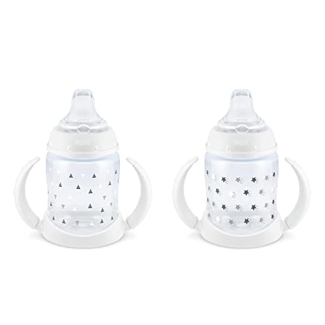 NUK Learner Cup, 6  Months, Timeless Collection, Amazon Exclusive, 5 Oz, Pack of 2