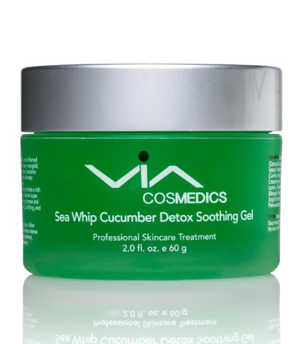 Sea Whip Cucumber Soothing & Hydrating Gel | Detox Gel Mask Enhanced with Hyaluronic Acid, Argan Oil, Botanical Extracts | Cools, Calms, and Heals Irritated Skin | Revitalizes and Moisturizes | Professional Skincare Treatment