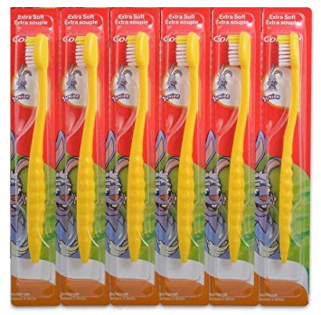 Colgate Junior Childrens Bunny Toothbrushes - Pack of 6