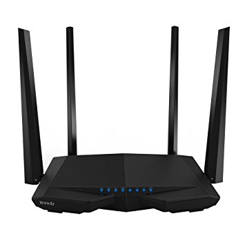 Tenda AC6 Dual Band 1200Mbps 11AC 802.11g/n/b/a WPS WDS VPN Firewall Wireless Repeater Router (AC6, Black)