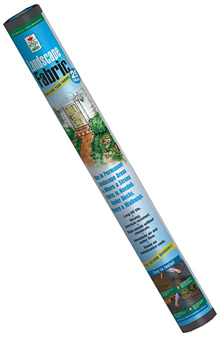 Easy Gardener 22508 4-Foot by 50-Foot 25 Year Landscape Fabric