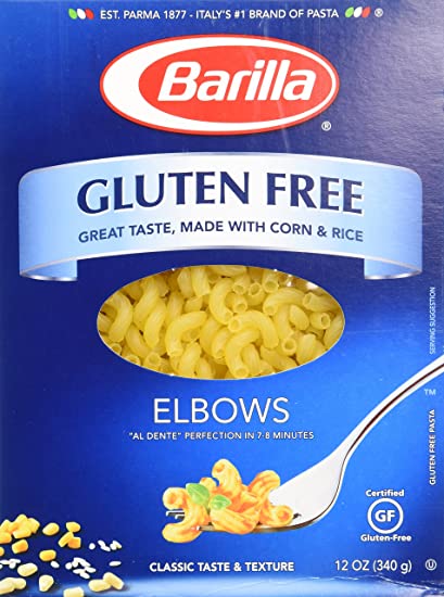 Barilla Gluten Free Elbows 12 Oz (Pack of 3)