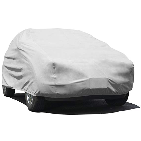 Budge UB-0 Lite Indoor L x 59" W x 60" H Dustproof UV Resistant Cover Fits Full Size SUVs up to 162", Gray