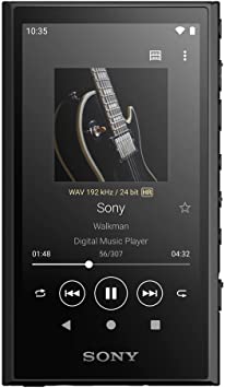 Sony NW-A306 Walkman 32GB Hi-Res Portable Digital Music Player with Android, up to 36 Hour Battery, Wi-Fi & Bluetooth and USB Type-C – Black NW-A306/B