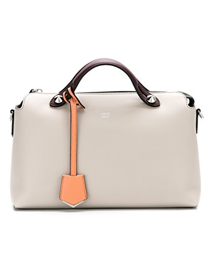 Fendi Women's 8BL1245QJF09PP Beige Leather Handbag