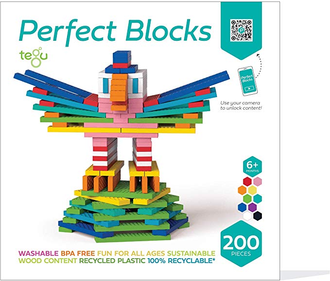 Tegu 200 Piece Perfect Blocks Building Set- Amazon Exclusive