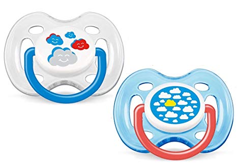 Philips AVENT BPA Free Fashion Infant Pacifier, 0-6 Months, 2 Pack, Clouds