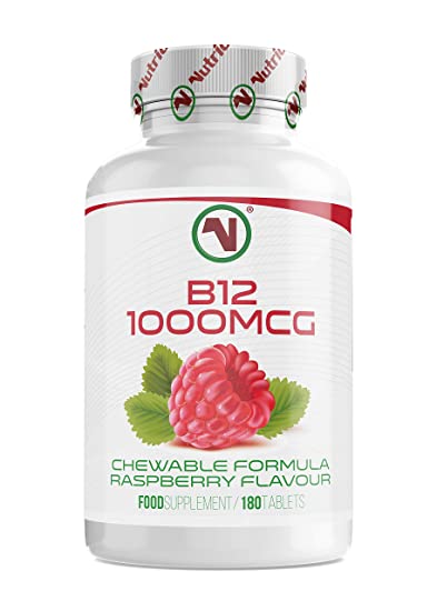 Vitamin B12 (Methylcobalamin) Chewable Raspberry Flavour Tablet (180)