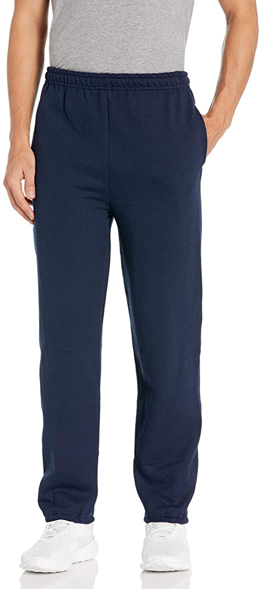 Gildan Mens Fleece Elastic Bottom Pocketed Pant