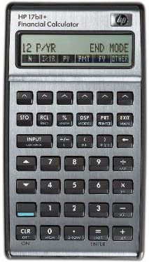 HP 17BII  Financial Calculator, Silver