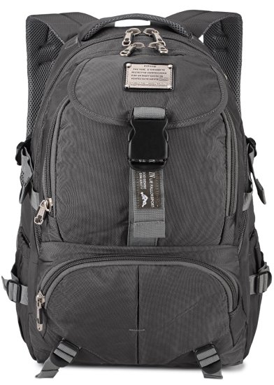 KAUKKO Lightweight Waterproof Backpack Unisex Daypack Students School Bag for Hiking Camping Travel with Laptop Compartment