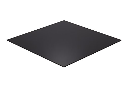 Falken Design BK2025-1-2/1224 Acrylic Black Sheet, 12" x 24", 1/2" Thick