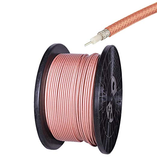 Eightwood Double Shielded RG142 M17/60 Coax Coaxial Cable 10 feet