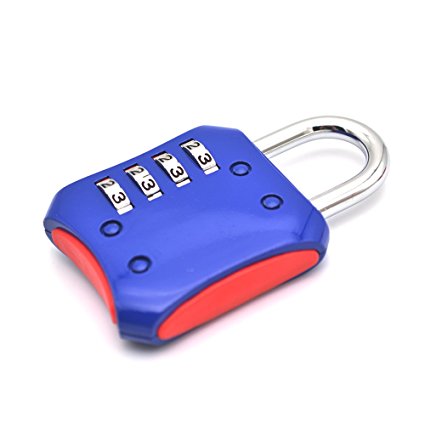 Combination Lock 2-inch Padlock 4 Digit Lock for School,Employee,Gym and Sports Locker,Case,Toolbox,Fence,Hasp Cabinet & Storage