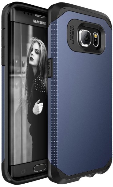 Galaxy S7 Edge case, SGM® Premium Hybrid [Dual Layer] Armor Case Cover For Samsung Galaxy S7 Edge [Shock Proof] (Dark Blue / Black)