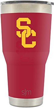 Simple Modern USC 30oz Cruiser Tumbler - Vacuum Insulated Stainless Steel Travel Mug - University of Southern California Trojans Fight On Tailgating Hydro Cup College Flask