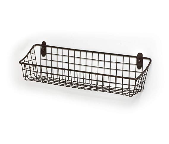 Spectrum Diversified Medium Vintage Cabinet & Wall Mount Basket, Bronze