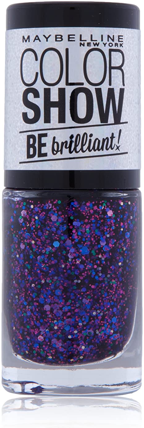 Maybelline New York Colour Show Be Brilliant Nail Polish Varnish 7ml - Purple Dazzle 421