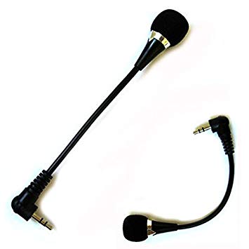 SODIAL Flexible 3.5mm Jack Mini Microphone Mic For PC Laptop Desktop Skype Yahoo Black