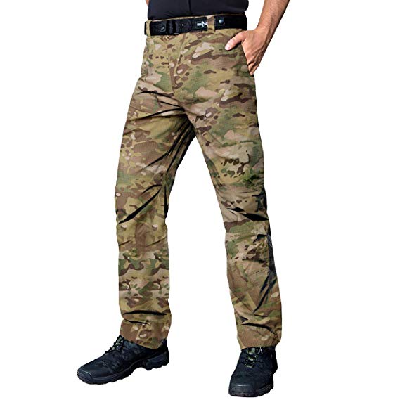 FREE SOLDIER Tactical Pants Mens Cargo Trousers Camping Explorer Water Resistance Pants