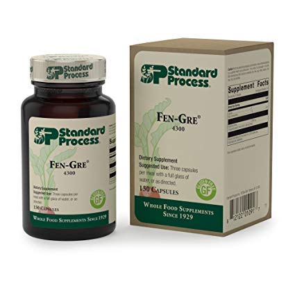 Standard Process - Fen-GRE - Supports Healthy Glucose Metabolism and Healthy Blood Lipid Profiles, Gluten Free - 150 Capsules