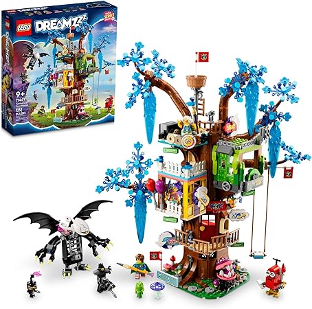 LEGO DREAMZzz Fantastical Tree House 71461 Features 3 Detailed Rooms, Building Toy for Kids Ages 9  with Big Imaginations, Includes Mrs. Castillo, Izzie, Mateo and The Night Hunter Minifigures